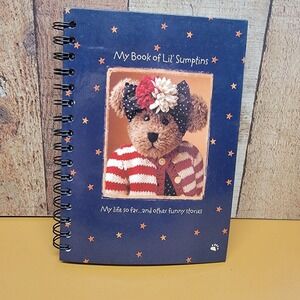 Boyds Bears My Book of Lil Sumptins Spiral Journal Navy Blue Stars Americana